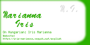 marianna iris business card